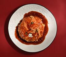 Омурайсу с омлетом торнадо и курицей