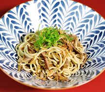 Грибная лапша с уткой