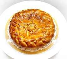 Пирог Клубника с яблоком 