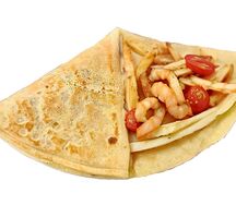Креп с креветками