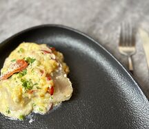 Пангасиус с овощами