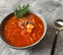 Борщ с мясом