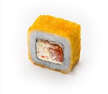 Жареный с беконом и крабом