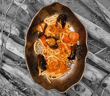 Лингвини с морепродуктами