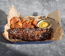 Рёбра в кленово-горчичном маринаде