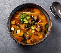Суп Мисо с креветками 