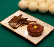 Тартар из мяса бычка 