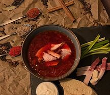 Борщ с индейкой