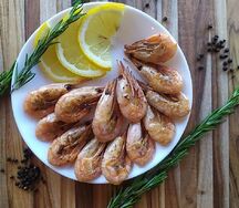 Креветки жареные