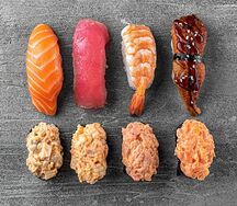 Сет из гунканов и суши