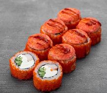 Запеченный ролл с курицей