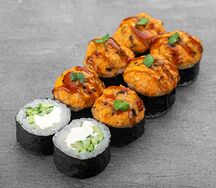 Запеченный ролл с мидиями