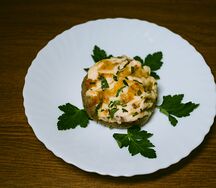 Зразы рубленные с грибами