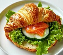 Круассан с форелью