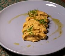 Картофельное пюре с трюфельным кремом