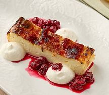 Запеканка из рикотты с вишней