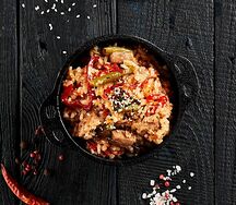 Рис с курой