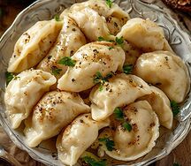 Вареники с картофелем и грибами