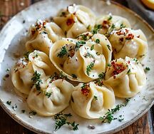 Пельмени с курицей