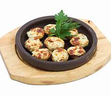 Грибы с сыром на кеци