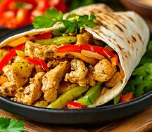 Шаверма классическая с курицей, халапеньо и сыром XL