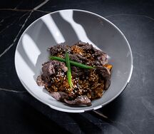 Жареный рис с говядиной