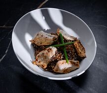 Жареный рис с курицей