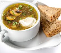 Суп картофельный с грибами