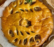 Пирог с капустой и фаршем