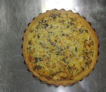 Пирог Киш с курицей и грибами