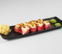 Ролл Запеченный с крабом и креветкой