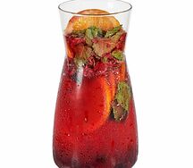 Лимонад с апельсином и черникой