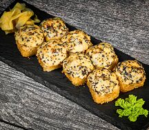 Запеченный ролл с угрем и снежным крабом