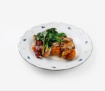 Цыпленок с картофелем и грибами