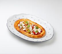 Лепешка с печеным перцем и брынзой