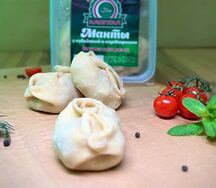 Манты с говядиной и картофелем Халяль