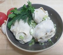 Манты с капустой и мясом Халяль