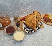 Треугольник с рубленым мясом