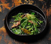 Салат с уткой, казылыком и апельсином