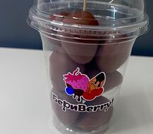 Клубника в стакане Молочный