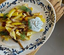 Жареный картофель с грибами