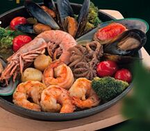 Сковородка с морепродуктами