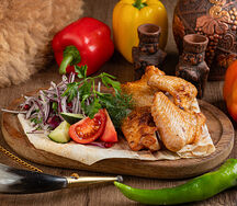 Шашлык из куриных крыльев 