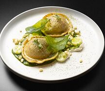 Равиоли с кубанскими сырами