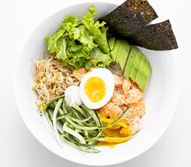 Donburi с тигровой креветкой