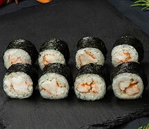 Маки с тигровой креветкой