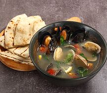 Черноморский суп с ракушками