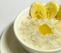 Каша овсяная с бананом