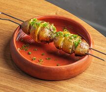 Печеный картофель на сибирском сале