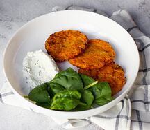 Драники с тыквой и морковью